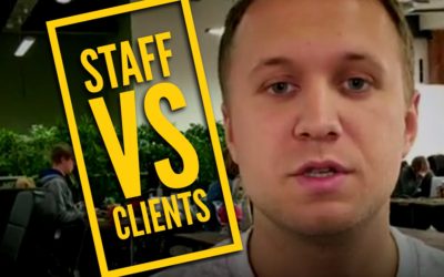 STAFF vs CLIENTS #EnglishUp